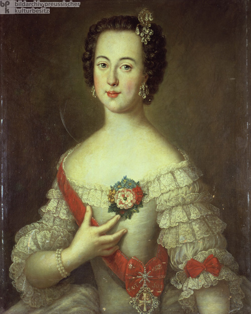 Prinzessin Sophie Friederike Auguste von Anhalt-Zerbst, später Katharina II. von Russland (1745) 